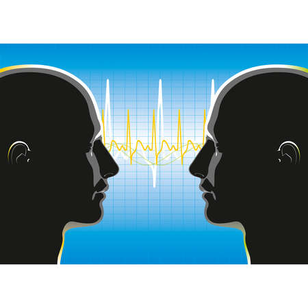 The relationship between two people のイラスト素材