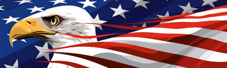 The national symbol of the USAのイラスト素材