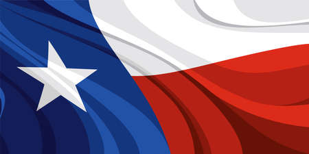 Texas state flag of the USAのイラスト素材