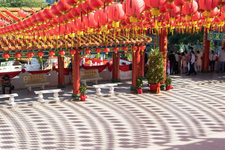 Chinese lanterns during new year festivalのeditorial素材
