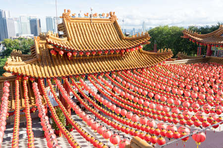 Chinese lanterns during new year festivalのeditorial素材