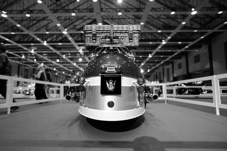 MAEPS, Selangor, Malaysia â 23 March 2018: Special edition of Mack Super-Liner Truck presented at Malaysia Bike Week 2018 Parade of Motorcycles in MAEPS, Serdang, Selangor, Malaysia.のeditorial素材