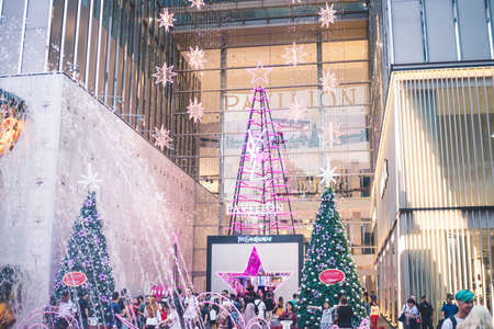 Kuala Lumpur, Malaysia â December, 2019: Beautiful Christmas decoration at Pavilion, Kuala Lumpur. This is one of the high class shopping mall in Kuala Lumpur.のeditorial素材