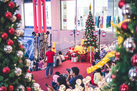 Kuala Lumpur, Malaysia â December, 2019: Beautiful Christmas decoration at Pavilion, Kuala Lumpur. This is one of the high class shopping mall in Kuala Lumpur.のeditorial素材
