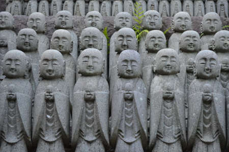 Japanese Jizo Statues - Protector of Childrenのeditorial素材