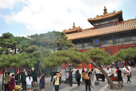 Lama Temple in Beijing, Chinaのeditorial素材