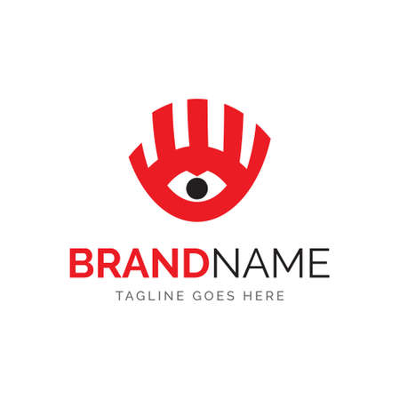 hand and eye, vector design, fully editableのイラスト素材