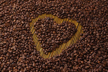 Coffee Heart Shapeの写真素材