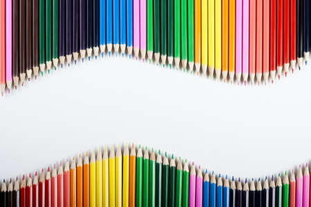 Colored Pencils Wave!の写真素材