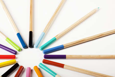 Colored Pencils Background!の写真素材