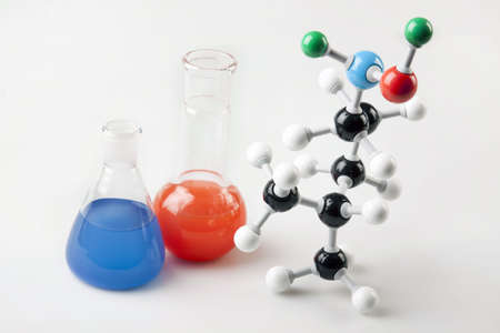Vials and Molecular Chainの写真素材