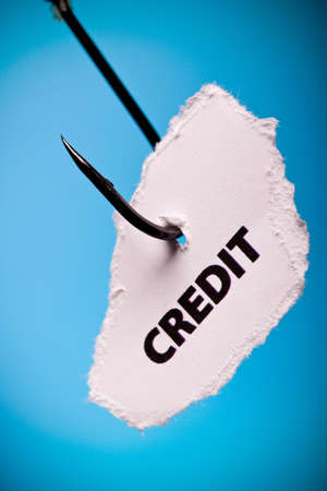 Credit on hookの写真素材