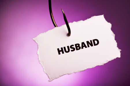 husband on hookの写真素材