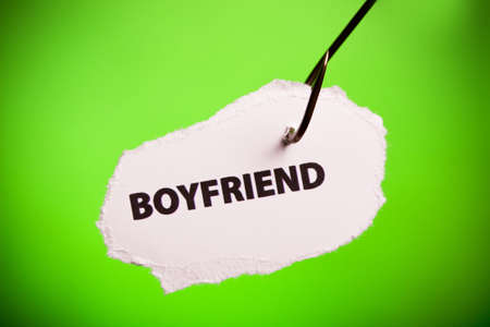 boyfriend on hookの写真素材