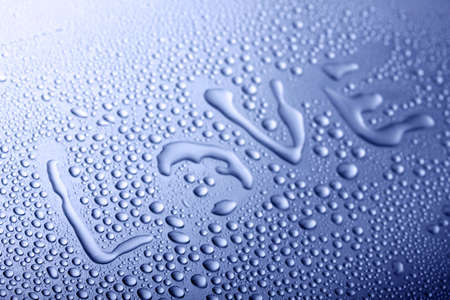 Water Heart Shapeの写真素材