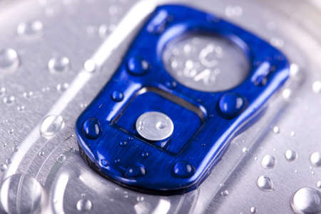 Drink can closeup