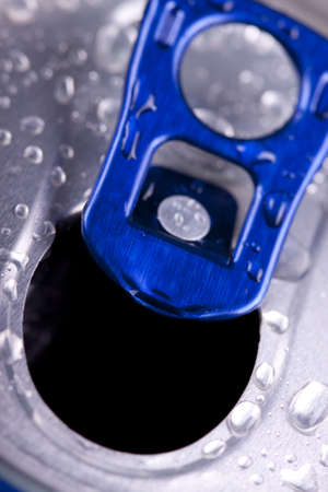 Drink can closeup