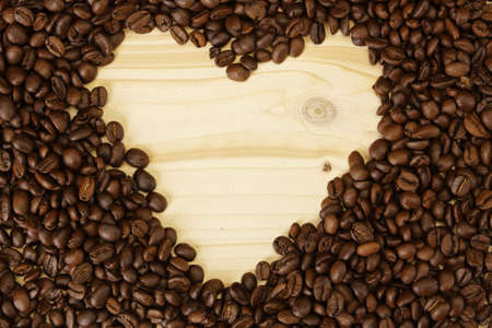 coffee heart shapeの写真素材