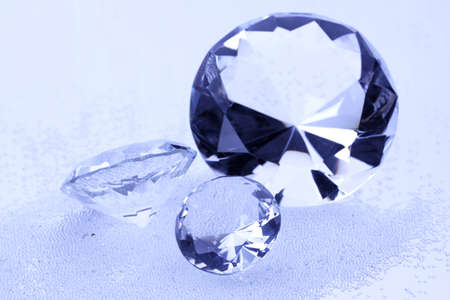 Jewels on mirror backgroundの写真素材