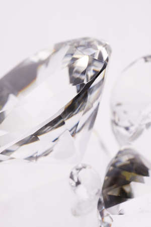 Pure beautiful diamonds on mirror