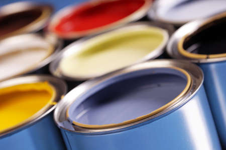 Paint cans!の写真素材