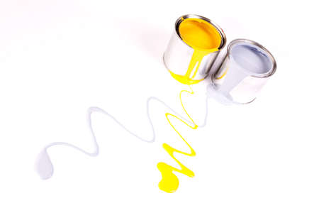 Spilling paint!の写真素材