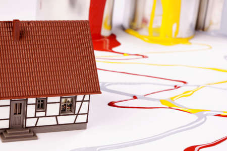 Painting homeの写真素材