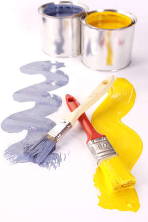 Dirty Paintbrushesの写真素材