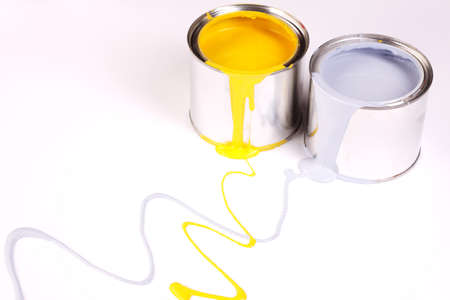 Spilling paint!の写真素材