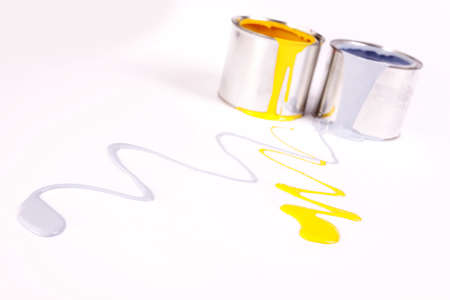 Spilling paint!の写真素材