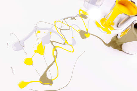 Spilling paint!の写真素材