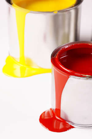 Spilling paint!の写真素材