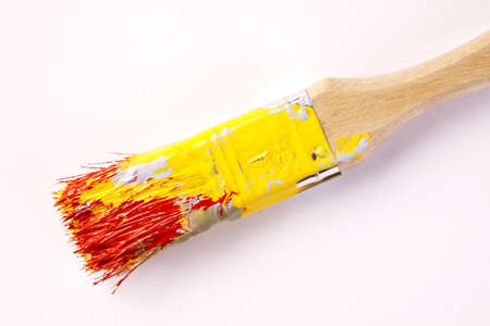 Dirty Paintbrushの写真素材