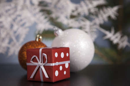 Christmas Decoration, baubles and gifts!の写真素材