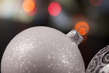 Christmas baublesの写真素材