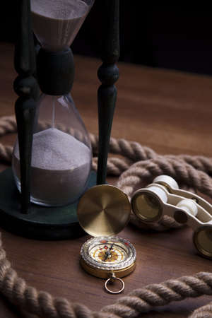 Old golden compassの写真素材