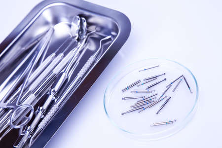 Dental equipment, teeth care and control, studio shots