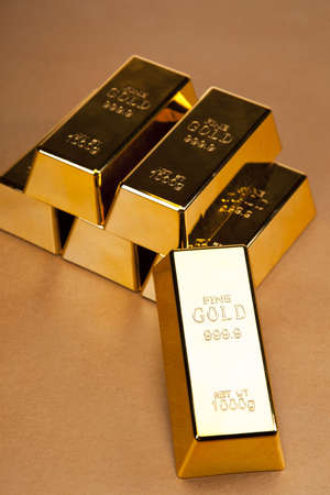 gold bars, studio shots, closeup