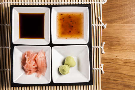 Variation of fresh tasty sushi foodの写真素材