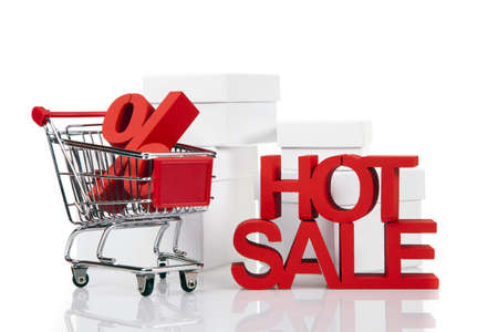 Computer, basket and free web shopingの写真素材