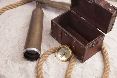 Fun on the beach with a lot of toys の写真素材