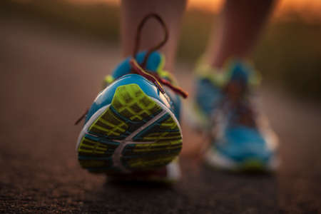 Two pretty girls jogging in the morning
