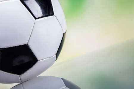 Football on colorful background. Studio shot, perfect one!の写真素材