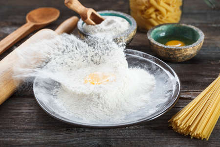 Egg in fluorineの写真素材