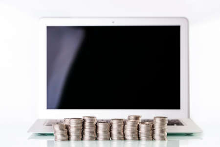 Financial concept, home savings, account and piggy bank.の写真素材