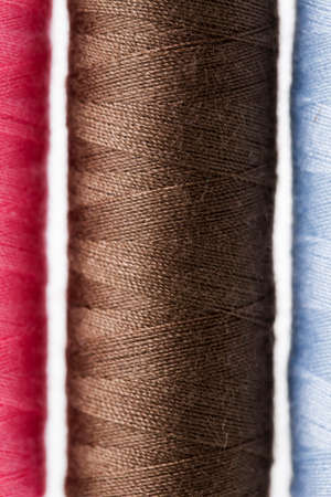 Sewing threads isolated on white background. Studio Shotの写真素材
