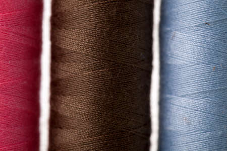 Sewing threads isolated on white background. Studio Shotの写真素材
