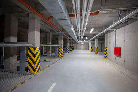 multi-station underground garage for vehiclesの写真素材