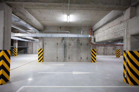 multi-station underground garage for vehiclesの写真素材