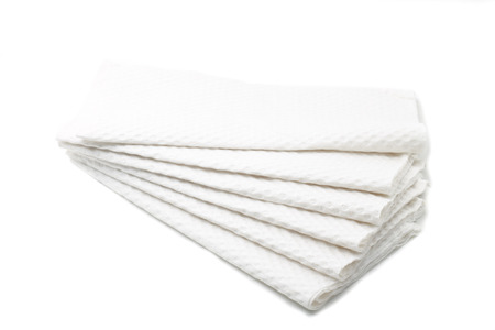 White tissue foldedの写真素材